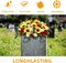 Artificial Cemetery Flower Saddle – Large Headstone Grave Decoration with Red & White Roses and Sunflowers, Memorial Tombstone Floral Arrangement